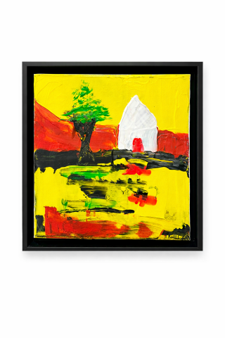 LITTLE WHITE HOYSE WITH TREE 1